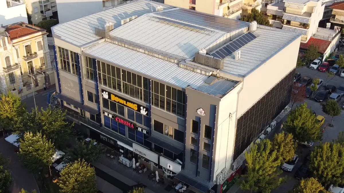 Φωτοβολταϊκό Έργο σε Στέγη της Εταιρίας Ευκαρπίδης Κινηματογραφικές Επιχειρήσεις Α.Ε.