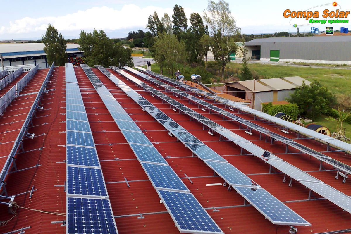 Φωτοβολταϊκό Έργο 100kWp σε Trackers Βιομηχανικής Στέγης ΗΛΙΑΔΗΣ ΑΕΒΕ