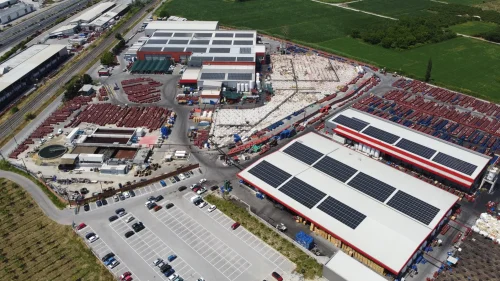 Φωτοβολταϊκό Έργο 500kWp ZERO Feed-in σε Βιομηχανική Στέγη της Εταιρίας ΚΩΝΣΤΑΝΤΟΠΟΥΛΟΣ Α.Ε.